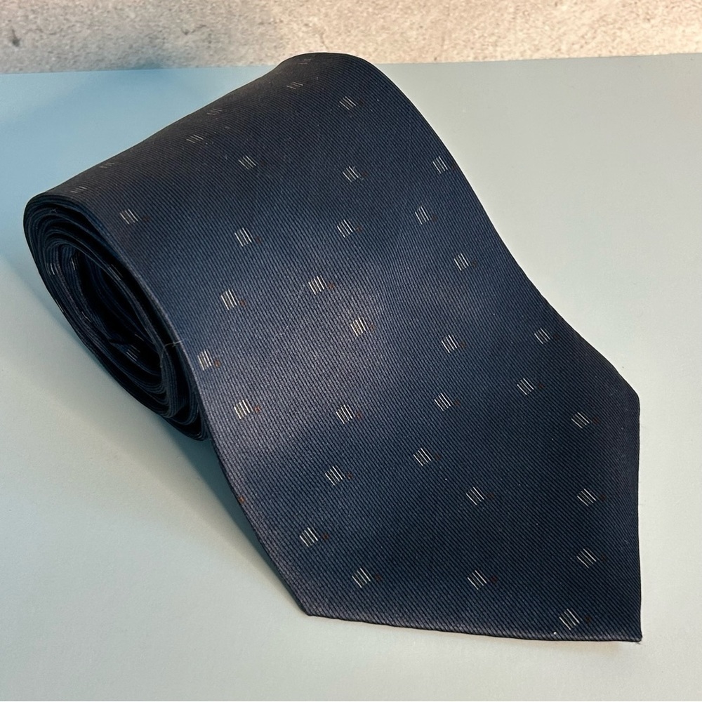 DKNY Dark Blue Patterned Men's 59” Tie